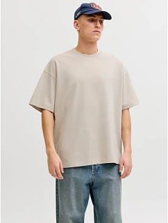 Jack&Jones pánske tričko JJEBARRON TEE SS O-NECK NOOS 12298906 MOONBEAM