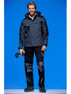Daiber JN 824 Pracovná zimná softshellová bunda – Strong 02.0824 carbon/black