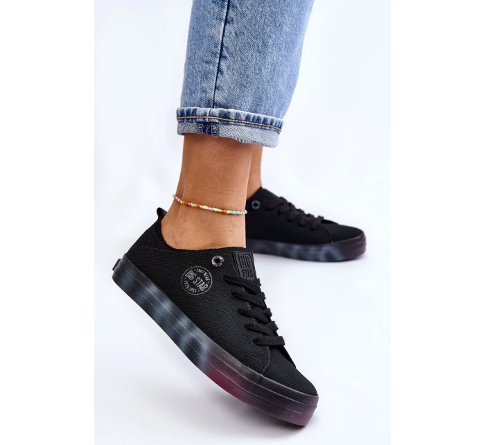 Dámské tenisky s barevnou Big Star Černá model 21608582 - Big Star Shoes
