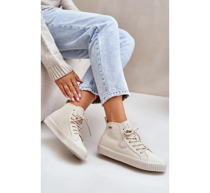 Zateplené Tenisky Dámské Big Star HiPoly System Béžové model 21676169 - Big Star Shoes Zateplené Tenisky Dámské Big Star HiPoly System Béžové model 21676169 - Big Star Shoes