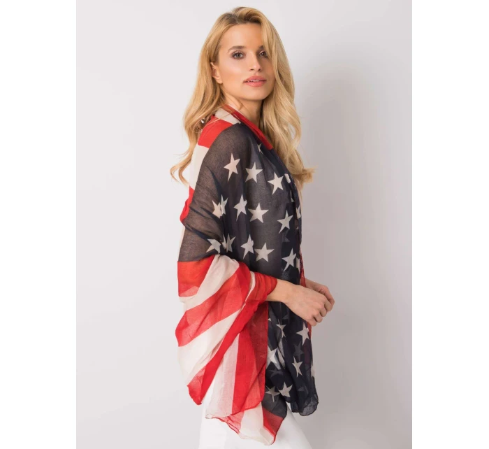 Dámska šatka AT CH S 1843 tmavomodrá a červená Dámska šatka AT CH S 1843 tmavomodrá a červená