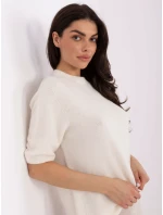 Sweter MO SW model 21766170 jasny beżowy - FPrice Sweter MO SW model 21766170 jasny beżowy - FPrice