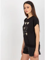 Bluzka RV BZ model 18633970 czarny - FPrice Bluzka RV BZ model 18633970 czarny - FPrice