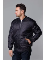 Čierno-červená pánska bunda bomber (AK95-1A) -Goodlooking