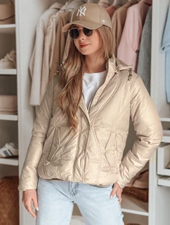 Dámska prechodná prešívaná bunda MARISSIA beige FashionStreet TY4851