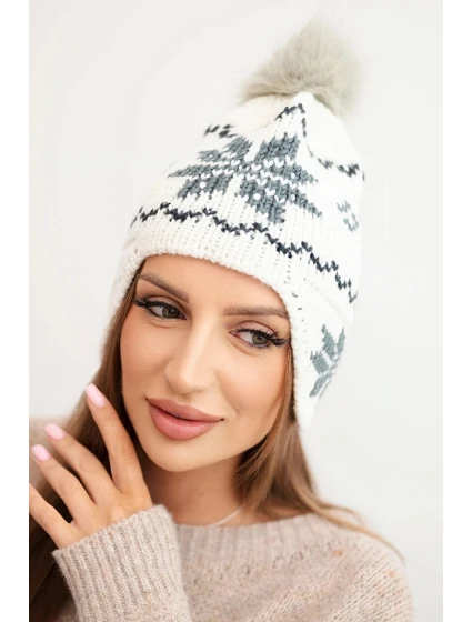 Čepice s rolováním Magda K293 camel