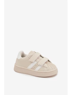 Dětské Sportovní Boty Tenisky Z Eko Kůže Béžové Renel