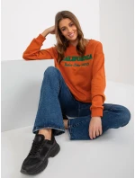 Dámská mikina MA BL tmavě oranžová model 18249863 - FPrice Dámská mikina MA BL tmavě oranžová model 18249863 - FPrice