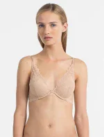 Podprsenka s kosticou QF1436E telová - Calvin Klein