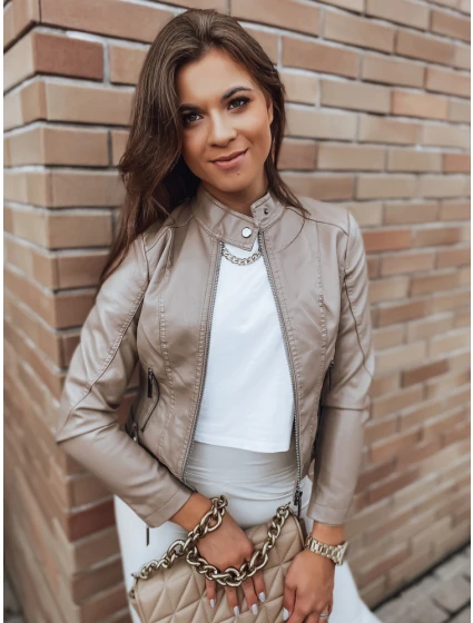 Dámská bunda beige Dstreet model 21965617 - FashionStreet Dámská bunda beige Dstreet model 21965617 - FashionStreet