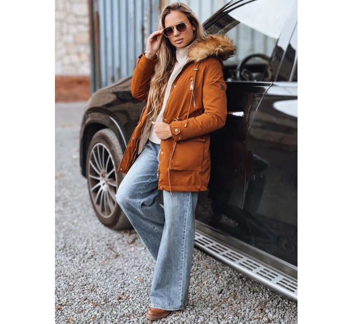 Dámska parka STELLA camel FashionStreet TY3182