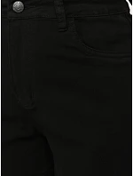 Spodenki damskie jeansowe z paskiem czarne model 22144320 - FashionStreet