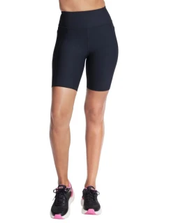 Cyklistické šortky Skechers Go Flex Rib 8" s vysokým pásom SH32-BLK Black L