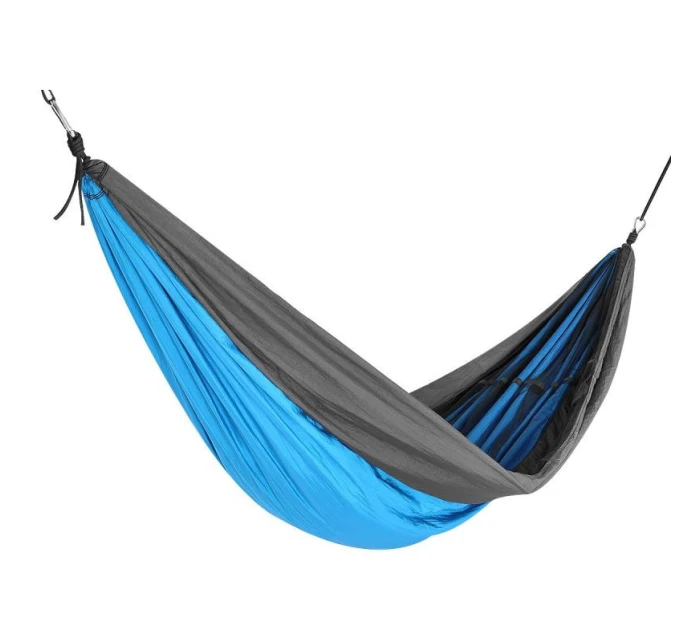 TURISTICKÁ HOJDACIA SIEŤ PRE 2 OSOBY 270X140CM S MOSKYTIÉROU MODRÁ