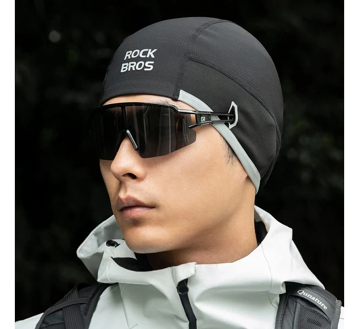 Rockbros M016 zimná vetruodolná cyklistická čiapka veľkosti 54-61 cm - čierna