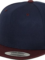 Flexfit 6089M 6-panelová snapbacková čiapka 55.6089 tmavomodrá/bordová