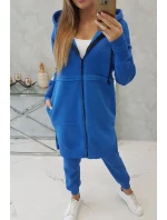 Hrejivá súprava s dlhou mikinou nevädzovo modrá