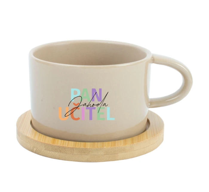 Personalizovaný keramický hrníček Makronka pro paní učitelku/pana učitele Personalizovaný keramický hrníček Makronka pro paní učitelku/pana učitele