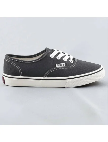 Tmavě šedé šněrovací dámské tenisky model 17134057 - ANDY-Z