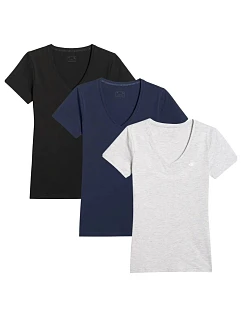 Dámske tričko (SET 3 tričiek) 4F 4FWMM00TTSHF3307-20S-27M-31S