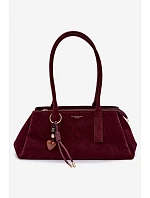 Eko semišová kabelka s přívěskem model 22111618 - Flora&Co