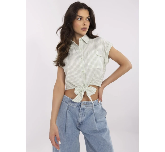 Košeľa NM BZ KA 01147.62P pistáciová