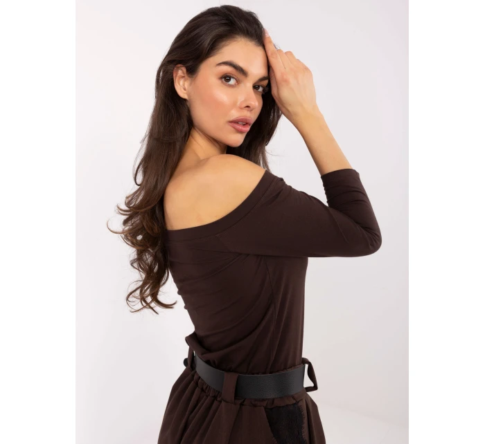 Blúzka RV BZ 4692.08X tmavohnedá