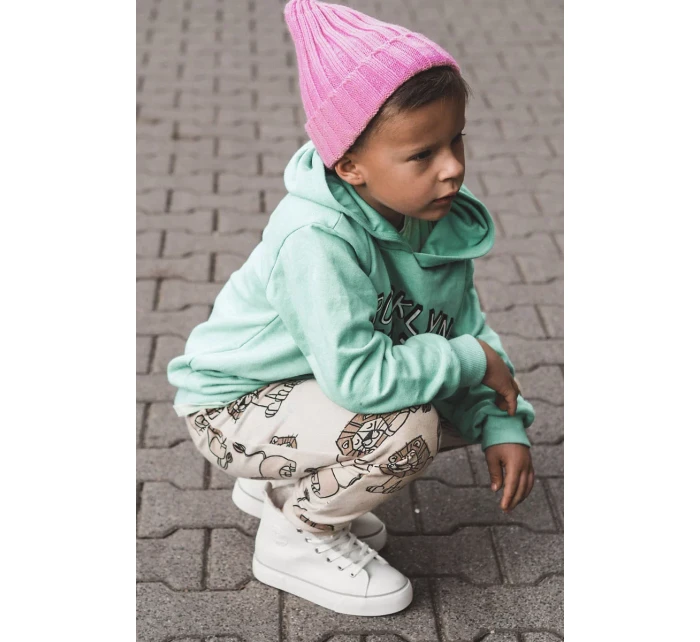 Detské vysoké tenisky so zipsom Big Star KK374227 White