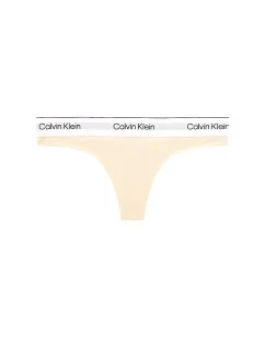 Dámske tangá Modern Cotton Nat QF7050E-ACK - Calvin Klein