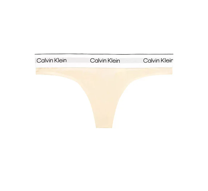 Dámske tangá Modern Cotton Nat QF7050E-ACK - Calvin Klein