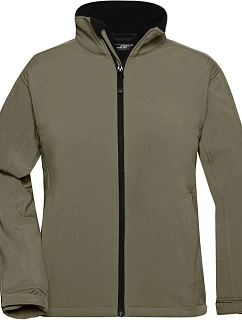 JN 137 Dámská 3vrstvá softshellová bunda model 22485694 olive - Daiber