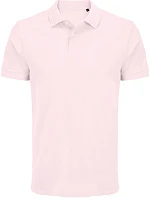 SOL'S Pacific Unisex piqué polo z hrubej bavlny 25.4439 bledo ružová