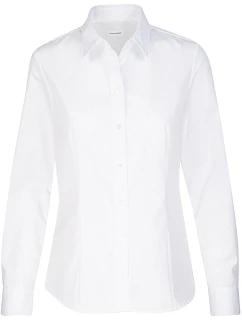 Seidensticker Blouse Regular LSL Popelínová blúzka s dlhými rukávmi 78.0604 biela