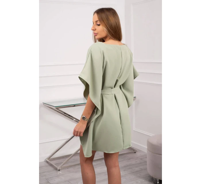 Oversize netopýří šaty tmavě mátové