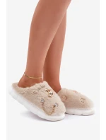 Kožené Pantofle S Béžové model 21680845 - Boto Kožené Pantofle S Béžové model 21680845 - Boto