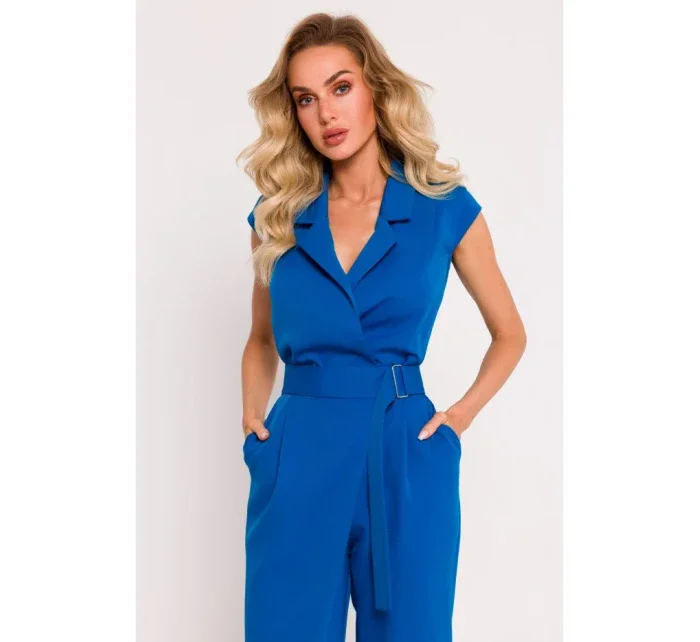 M780 Kombinéza s asymetrickým vzorom - modrá