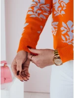 SWEET BUNNY dámsky sveter oranžový FashionStreet MY2281