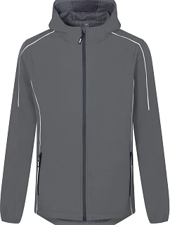 Pánská lehká 2vrstvá softshellová bunda 40. steel grey model 22517183 - Promodoro