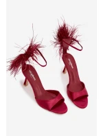 Sandály Na Podpatku S Bordové model 21757820 - Boto