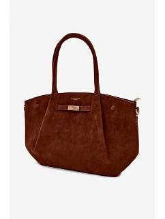 Shopper kabelka z imitace semiše Camel Nellia