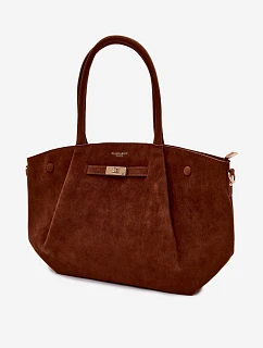 Shopper kabelka z imitace semiše Camel model 22111604 - Flora&Co