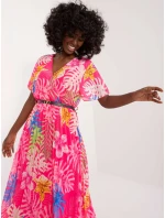 Šaty DHJ SK 13162 3.90 tmavoružová