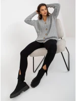 Dámsky sveter LC SW 8008 sivý