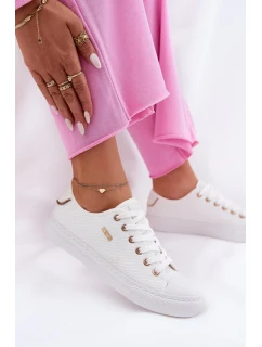 Dámské plátěné tenisky Big Star – bílé