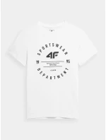 Chlapčenské tričko 4FJSS23TTSHM294 biele - 4F Chlapčenské tričko 4FJSS23TTSHM294 biele - 4F