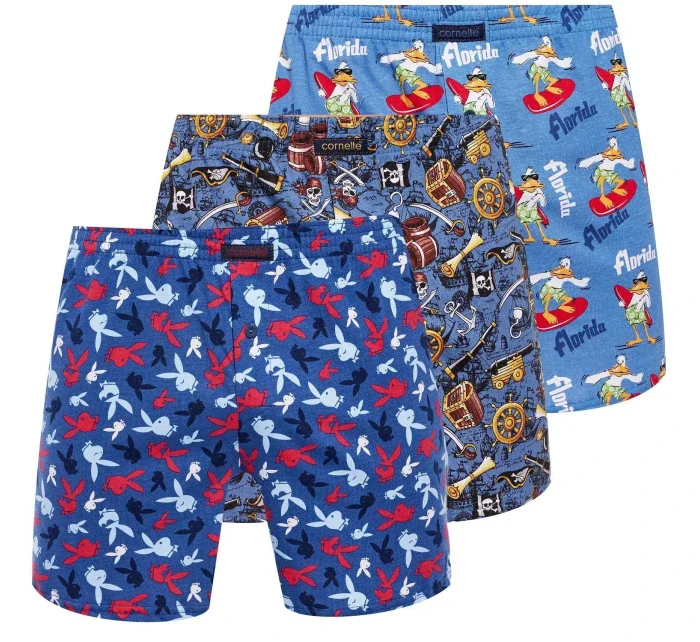 Pánske 3 balenia šortiek Classic mix2 - CORNETTE