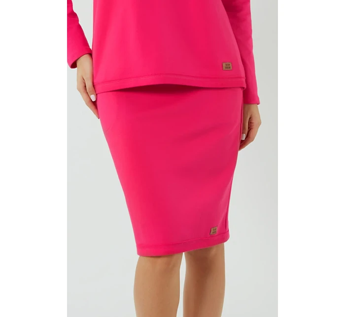 Talianska móda Stella midi farba: fuchsiová