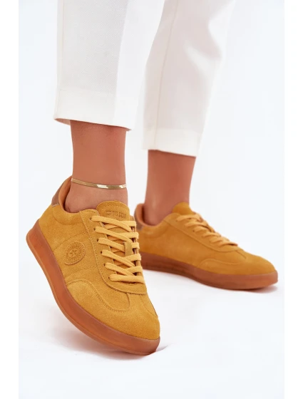 Dámské Semišové Tenisky Big Star model 21703168 HIPOLY SYSTEM Žluté - Big Star Shoes
