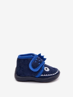 Dětské pantofle na suchý zip tmavě modré model 21794055 - Boto