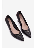 Podpätky s ozdobným detailom Vinceza 62291 Black Podpätky s ozdobným detailom Vinceza 62291 Black